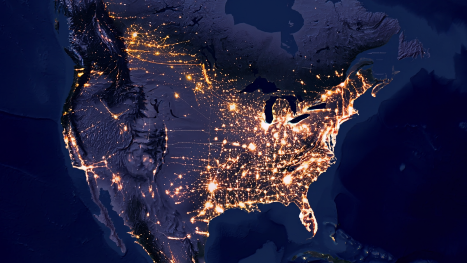 North America service network map